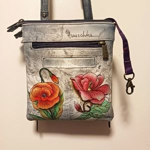 Anuschka Floral Cross Body Purse